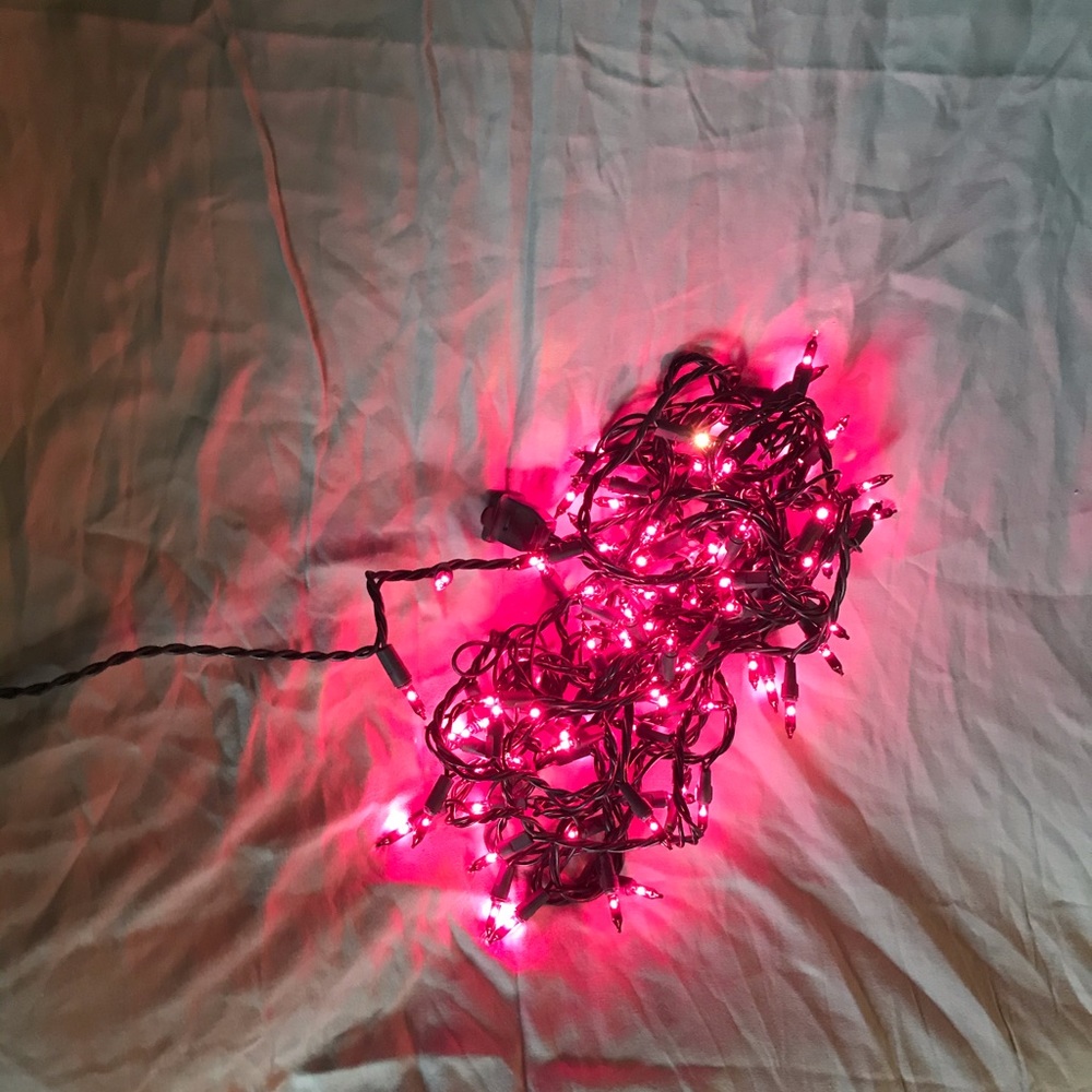 Pink LED lights